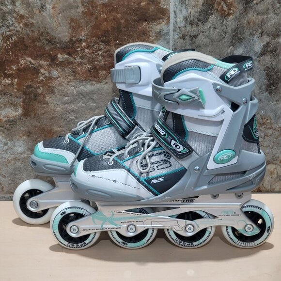 Roller Derby Aerio Q 60 Womens Inline Skates Size 8 Gray Mint Model 1359MT - Picture 15 of 16